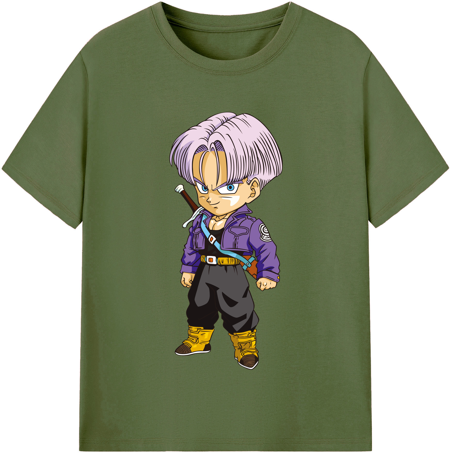 （画像用） ドラゴンボール トランクス（Torankusu）DRAGON BALL Trunks 綿100％半袖Tシャツ（フロントプリント）